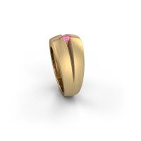 Image of Men's ring rens<br/>585 gold<br/>Pink sapphire 3.5 mm