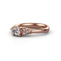Afbeelding van Verlovingsring Monika RND<br/>585 rosé goud<br/>diamant 0.508 crt