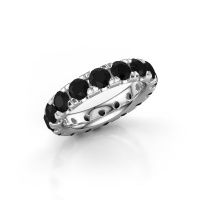 Bild von Vorsteckring jackie 4.0<br/>585 Weißgold<br/>schwarz diamant 4.80 crt