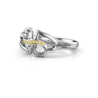 Image of Ring Rowie 950 platinum yellow sapphire 0.9 mm