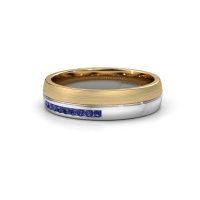Afbeelding van Trouwring WH0209L25APM 585 goud saffier ±5x1.7 mm