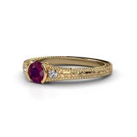 Afbeelding van Verlovingsring Anamaria<br/>585 goud<br/>Rhodoliet 5 mm