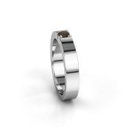 Afbeelding van Ring Dana 1 950 platina rookkwarts 3.7 mm