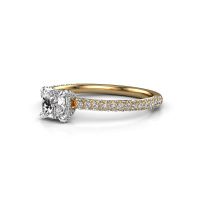 Image of Engagement ring saskia 2 cus<br/>585 gold<br/>lab-grown diamond 1.092 crt