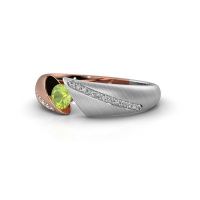 Image of Ring Hojalien 2<br/>585 rose gold<br/>Peridot 4 mm