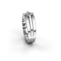 Image of Men's ring kiro<br/>585 white gold<br/>Diamond 0.60 crt