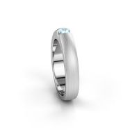 Image de Bague de fiançailles Theresia<br/>585 or blanc<br/>Aigue-marine 3.4 mm