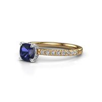 Image of Engagement ring saskia 1 cus<br/>585 gold<br/>Sapphire 5.5 mm