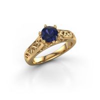 Image of Engagement ring shan<br/>585 gold<br/>Sapphire 6 mm