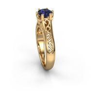 Image of Engagement ring shan<br/>585 gold<br/>Sapphire 6 mm