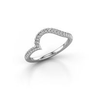 Afbeelding van Aanschuifring SR0633-2<br/>950 platina<br/>Diamant 0.195 crt