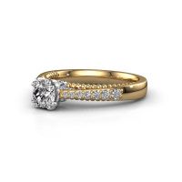 Afbeelding van Verlovingsring Rozella<br/>585 goud<br/>diamant 0.718 crt