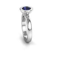 Image of Stacking ring Eloise Round 585 white gold sapphire 6 mm
