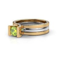 Image de Bague de fiançailles kenisha<br/>585 or jaune<br/>Péridot 5 mm