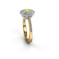 Image of Engagement ring Shanelle<br/>585 gold<br/>Peridot 4 mm