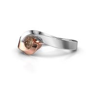 Image of Ring Sheryl<br/>585 rose gold<br/>Brown diamond 0.25 crt