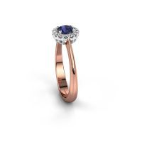 Image de Bague de fiançailles Anca<br/>585 or rose<br/>Saphir 4.2 mm