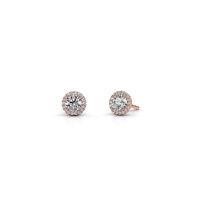 Image of Earrings Seline rnd 585 rose gold diamond 1.16 crt