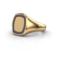 Image of Ring Dalia Cushion 2 585 gold sapphire 1.2 mm