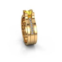 Image of Engagement ring Myrthe<br/>585 gold<br/>Yellow sapphire 5 mm
