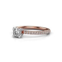 Image of Engagement ring saskia 2 ash<br/>585 rose gold<br/>diamond 0.918 crt