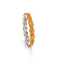 Bild von Ring vivienne ovl 4x3<br/>585 Weißgold<br/>citrin 4x3 mm
