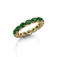 Bild von Ring vivienne ovl 4x3<br/>585 Gold<br/>smaragd 4x3 mm