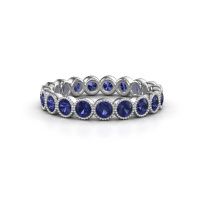 Image of Ring Mariam 0.07 585 white gold sapphire 2.7 mm