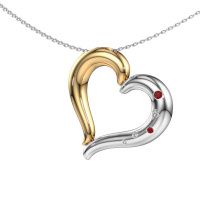 Image de Collier Pei<br/>585 or jaune<br/>Rubis 2 mm
