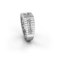 Image of Men's ring maikel<br/>585 white gold<br/>Diamond 0.84 crt