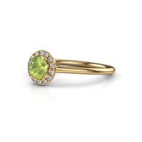 Image of Engagement ring seline rnd 1<br/>585 gold<br/>Peridot 5 mm
