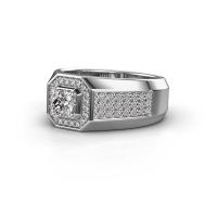 Image of Men's ring pavan<br/>925 silver<br/>diamond 0.828 crt