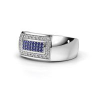 Image de Bague pour homme Lorenzo<br/>950 platine<br/>Saphir 1.1 mm
