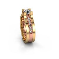 Image of Engagement ring Myrthe<br/>585 rose gold<br/>Diamond 0.768 crt