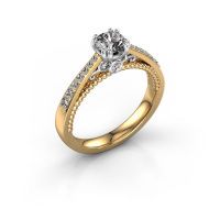 Afbeelding van Verlovingsring Rozella<br/>585 goud<br/>diamant 0.718 crt