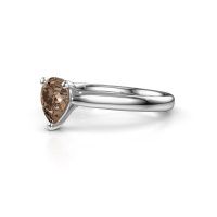 Afbeelding van Verlovingsring Mignon per 1 950 platina bruine diamant 0.65 crt
