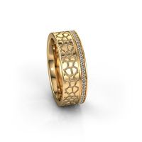 Image of Wedding ring WH2070L17C<br/>585 gold ±7x2.2 mm<br/>Zirconia