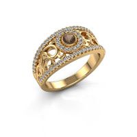 Image of Ring Lavona<br/>585 gold<br/>Smokey quartz 3.4 mm