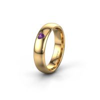 Afbeelding van Vriendschapsring WH0101L35BPHRT 585 goud amethist ±5x2 mm