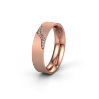 Afbeelding van Trouwring WH2100L46BM 585 rosé goud zirkonia ±6x2 mm