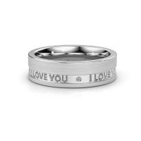 Image of Wedding ring WH2076L16CM<br/>585 white gold ±6x2.2 mm<br/>Diamond 0.03 crt