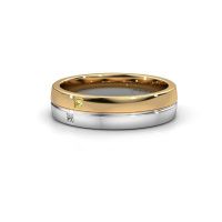 Image of Wedding ring WH0231L25BP<br/>585 gold ±5x2 mm<br/>Yellow sapphire