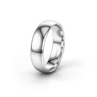 Image of Wedding ring WH0100M36AP<br/>585 white gold ±6x1.7 mm