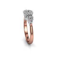 Image of Engagement ring Carisha 585 rose gold zirconia 3 mm