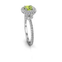 Image of Engagement ring Talitha CUS 585 white gold peridot 5 mm