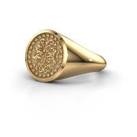 Image of Family crest ring dex<br/>585 gold