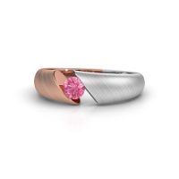 Image de Bague de fiançailles Hojalien 1<br/>585 or rose<br/>Saphir rose 4 mm