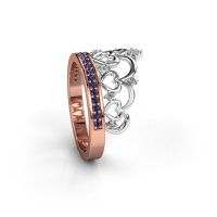 Image of Ring Kroon 2 585 rose gold sapphire 1.2 mm