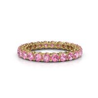 Image of Stackable ring Michelle full 2.7 585 gold pink sapphire 2.7 mm