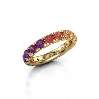 Image of Stackable Ring Jackie 3.4<br/>585 gold<br/>Rainbow Sapphire 1 3.4 Mm